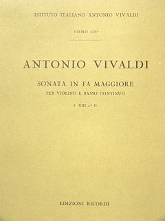 Antonio Vivaldi - Sonata per violine e BC in Fa Rv 18
