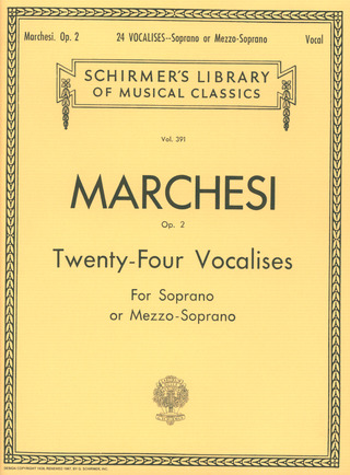 Mathilde Marchesi - 24 Vocalises, Op. 2