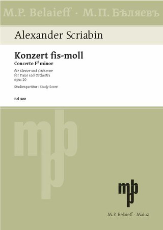Scriabin, Alexander Nikolayevich - Klavierkonzert fis-Moll