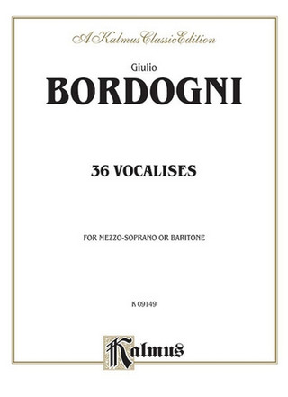 Marco Bordogni - Thirty-six Vocalises in Modern Style (Spicker)