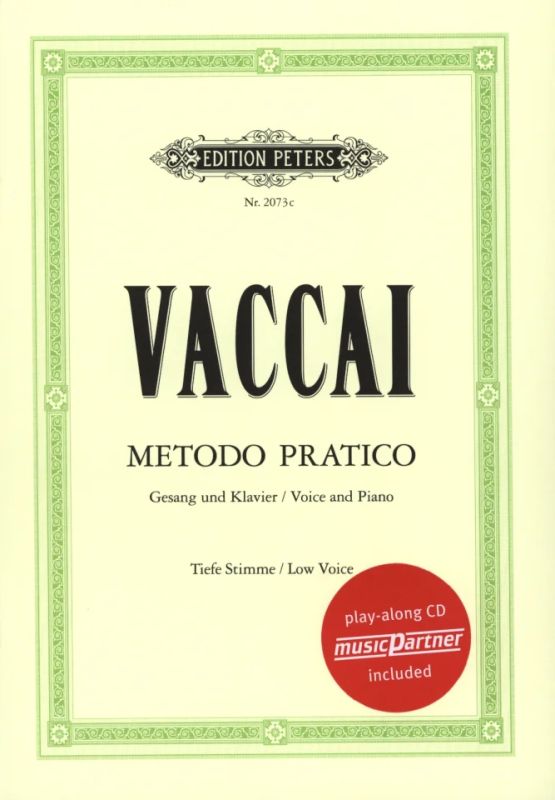Nicola Vaccai: Metodo pratico di Canto Italiano – tiefe Stimme (0)