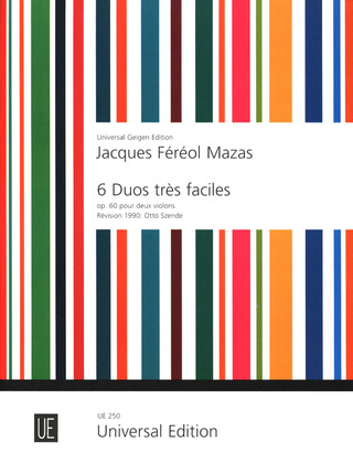 Jacques Féréol Mazas - Six Duos très faciles op. 60