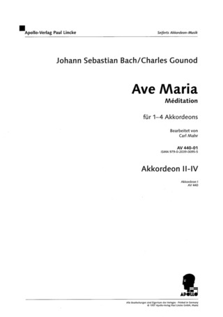 Johann Sebastian Bach y otros. - Ave Maria
