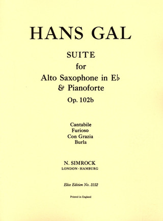 Hans Gál - Suite op. 102b