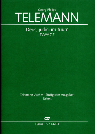 Georg Philipp Telemann - Deus, judicium tuum TVWV 7:7