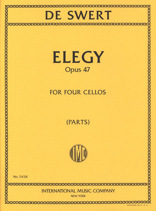 Jules de Swert - Elegy op. 47