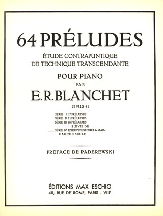 Émile-Robert Blanchet - 64 Préludes op. 41/4