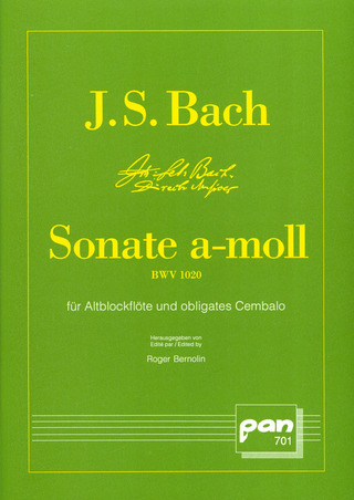 Johann Sebastian Bach - Sonate a-Moll BWV1020