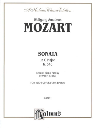 Wolfgang Amadeus Mozart - Sonate in C-Dur KV 545