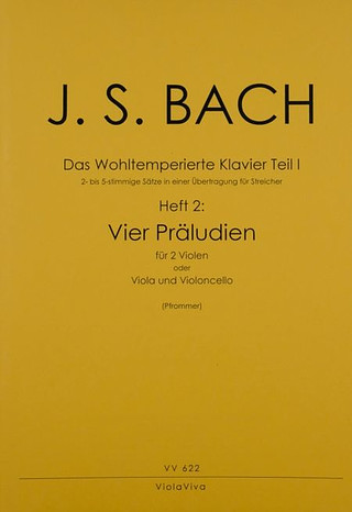 Johann Sebastian Bach - 4 zweistimmige Präludien aus dem Wohltemperierten Klavier 1