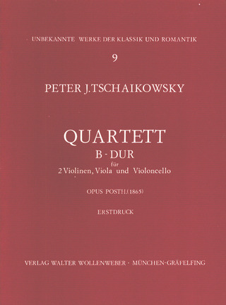 Pjotr Iljitsch Tschaikowsky: Quartett B-Dur Op Posth