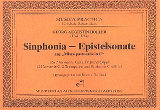 Holler Georg Augustin - Synphonia-Epistelsonate C-Dur