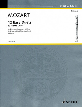 Wolfgang Amadeus Mozart - 12 leichte Duette KV 487