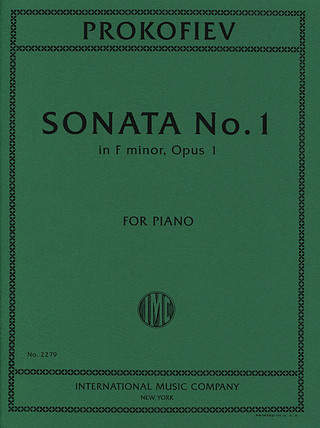Sergueï Prokofiev - Sonata No. 1 F minor op. 1