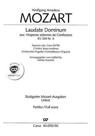 Wolfgang Amadeus Mozart - Laudate Dominum in F F-Dur KV 339,5