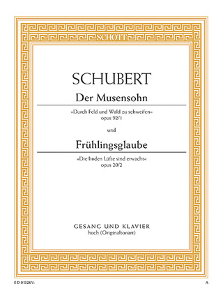 Franz Schubert - Der Musensohn / Frühlingsglaube