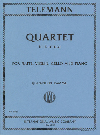 Georg Philipp Telemann - Quartett E-Moll