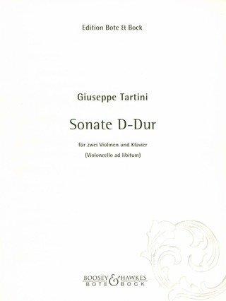Giuseppe Tartini - Sonate  D-Dur