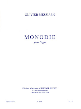 Olivier Messiaen - Monodie