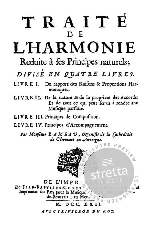 Jean-Philippe Rameau - Treatise on Harmony