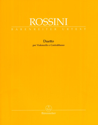 Gioachino Rossini - Duetto per Violoncello e Contrabbasso