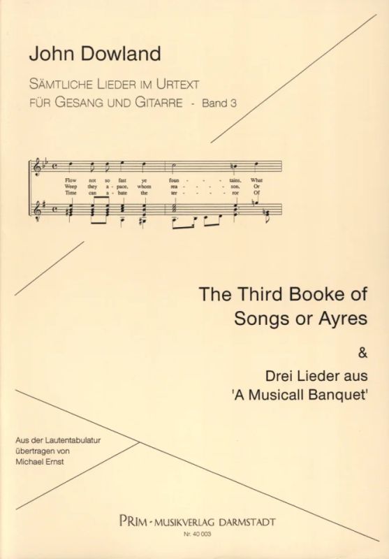 John Dowland - Third Book Of Songs And Ayres +