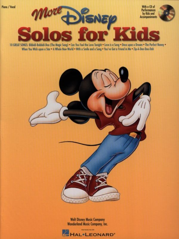 More Disney Solos For Kids Pvg Bk/Cd
