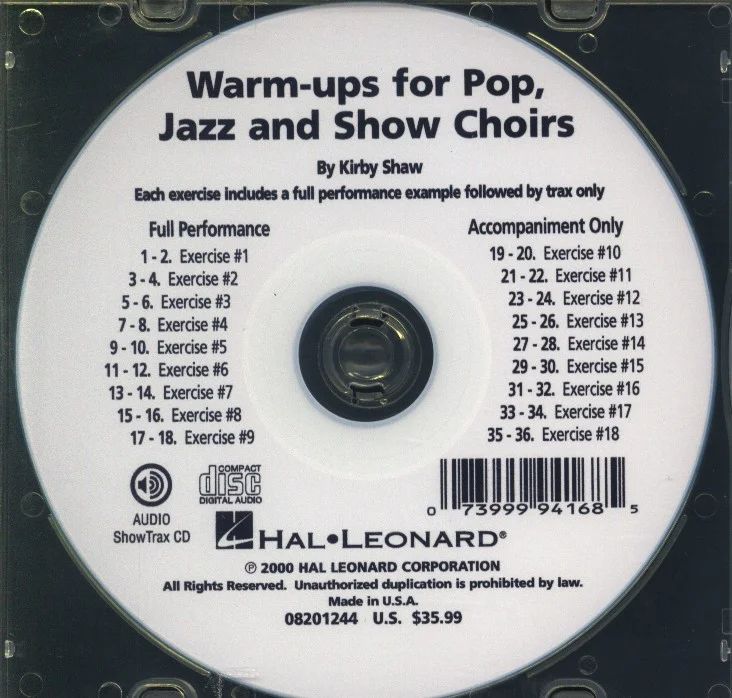 Kirby Shaw - Warm-ups for Pop, Jazz and Show Choirs