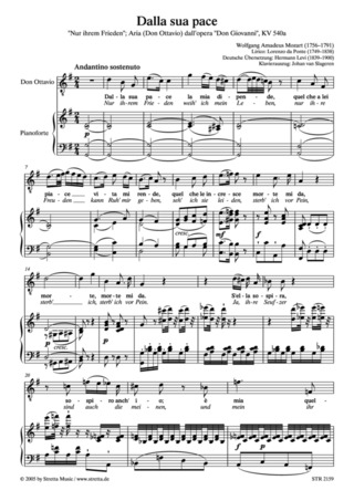 Wolfgang Amadeus Mozart - Dalla sua pace