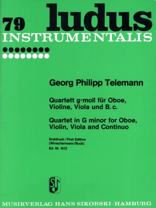 Georg Philipp Telemann - Quartett g-Moll TWV 43:g2