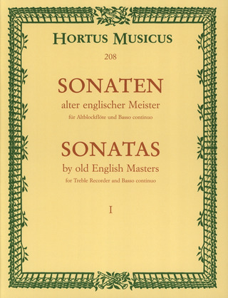 Sonaten alter englischer Meister für Altblockflöte und Basso continuo