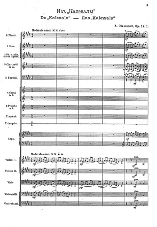 Alexander Glasunow - Finnische Skizzen op. 89