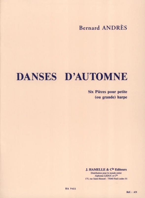 Bernard Andrès - Danses d'automne