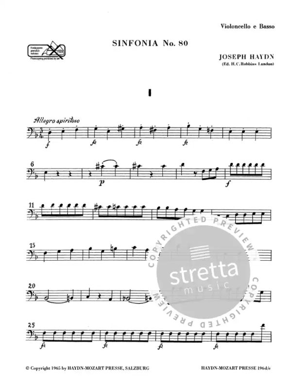 Joseph Haydn - Sinfonia Nr. 80 d-Moll Hob. I:80 (1)