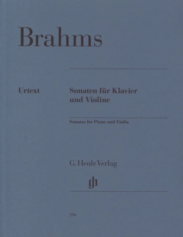 Johannes Brahms - Sonaten für Klavier und Violine