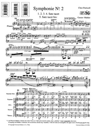 Gustav Mahler: Sinfonie 2 C-Moll