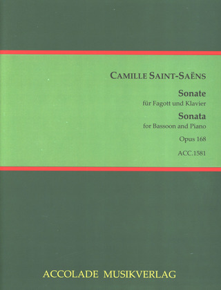 Camille Saint-Saëns - Sonate für Fagott und Klavier - Urtext op. 168