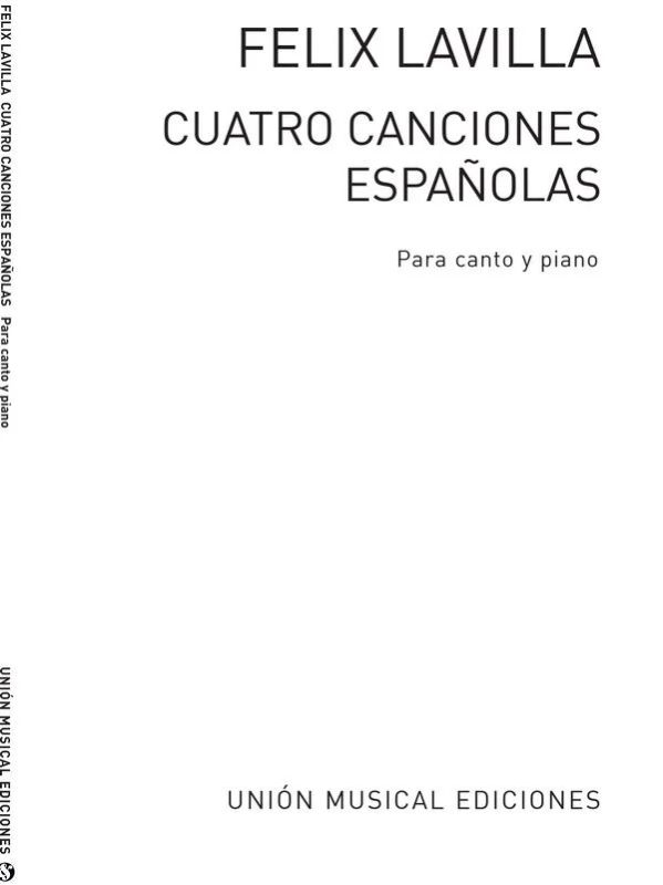 Canciones Espanolas for Voice and Piano