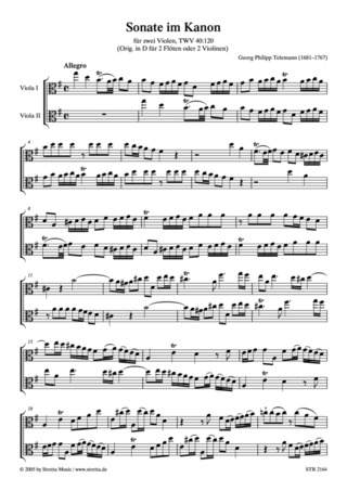 Georg Philipp Telemann - Sonate im Kanon