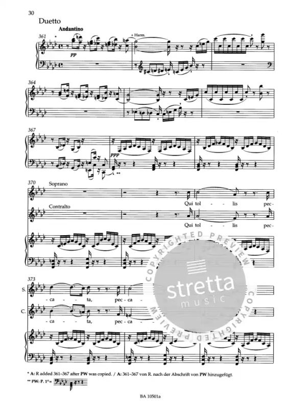 engl./ital./dt. Petite Messe solennelle Klavierauszug von Andreas Köhs; Mit Vorwort