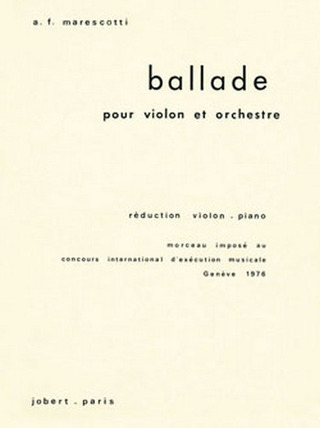 André-François Marescotti - Ballade