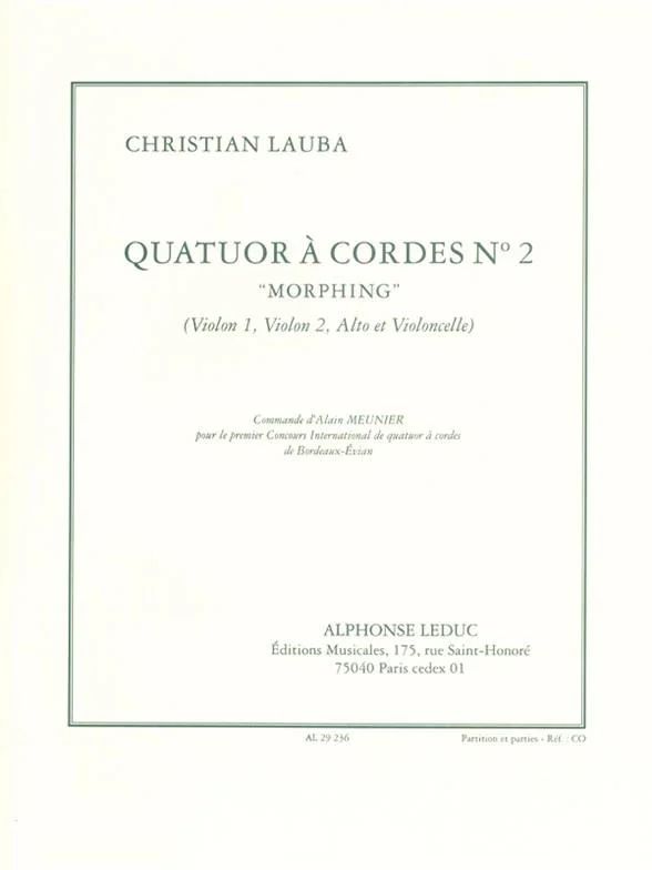 Christian Lauba - Quatuor A Cordes N02