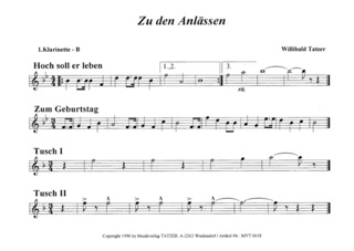 Tatzer Willibald - Zu Den Anlaessen