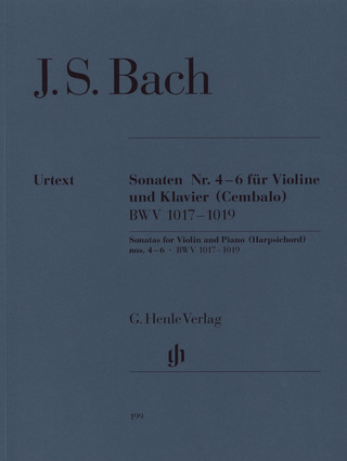 Johann Sebastian Bach - Sonates pour violon n° 4-6 BWV 1017-1019