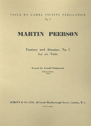 Martin Peerson: Fantasy and Almaine