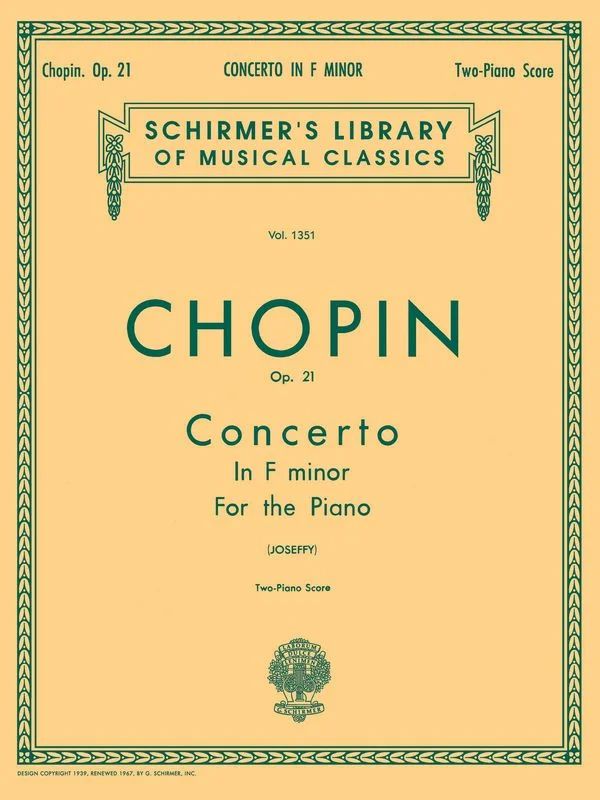 Frédéric Chopiny otros. - Concerto No. 2 in F Minor, Op. 21