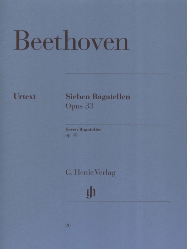 Ludwig van Beethoven - Seven Bagatelles op. 33