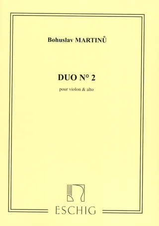 Bohuslav Martinů - Duo N 2 Violon Et Alto