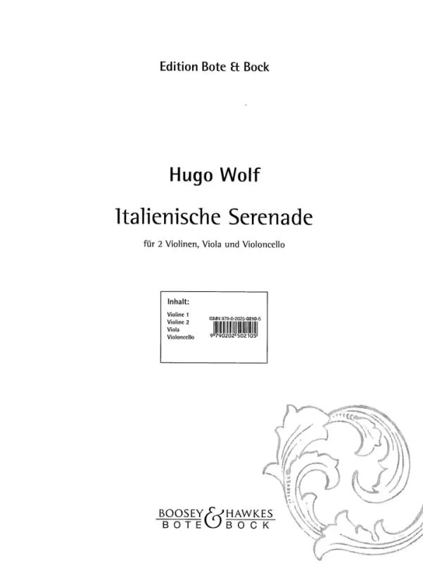 Hugo Wolf - Italienische Serenade