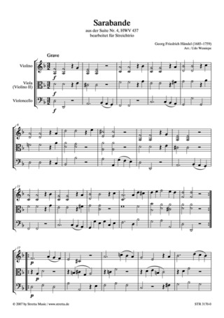 George Frideric Handel: Sarabande